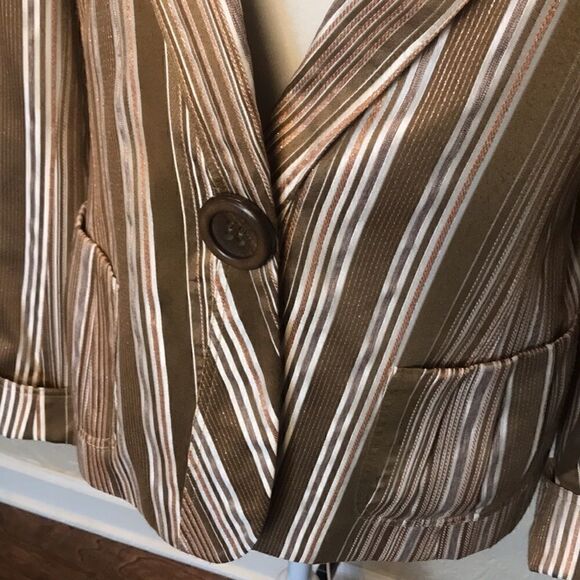 Lafayette 148 New York metallic striped blazer! - Picture 5 of 9
